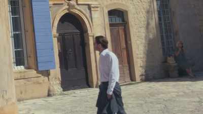 Lapierre, outside Delphine's flat. - Murder in Provence