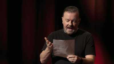 «Есть ли насилие над детьми?
Повреждение зубов?» - Ricky Gervais: Armageddon