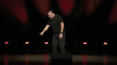 Я прихожу домой, там толпа.
Я: «О! А это чей?» - Ricky Gervais: Armageddon