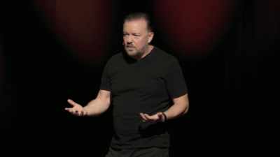 Я помогал фонду «Загадай желание».
Это благотворительная организация. - Ricky Gervais: Armageddon