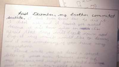 "Last December,
my brother committed suicide. - Judy Blume Forever