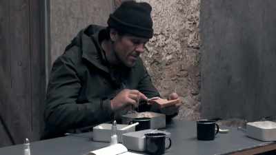 Last night,
number 12 Kieron collapsed - Celebrity SAS: Who Dares Wins