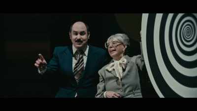 Last week we had a lady
go 'round for hours and hours. - Late Night with the Devil