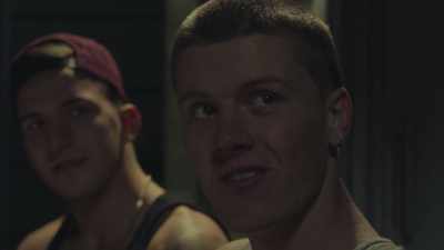 -[laugh$]
-He's lying- - Beach Rats