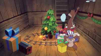 LAUGHING All aboard Next stop Waterville - Mickey's Once Upon a Christmas