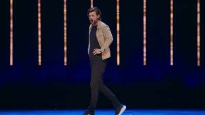 Laughing at the one-armed rower. Not nice. - Jack Whitehall: Settle Down