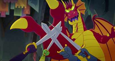 -(laughing)
-(clanging) - Legend of the Three Caballeros