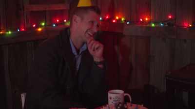 [Laughing]
"Dibs on the veterinarian"? - Merry Birthday, Happy Christmas