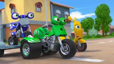 (laughing, engines revving) - Ricky Zoom
