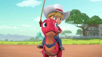 [laughing] - Dino Ranch
