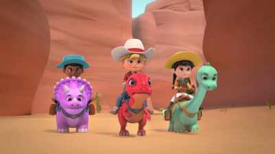 [laughing] - Dino Ranch