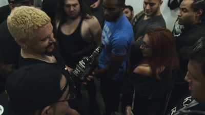 (laughing) - The Wrestlers