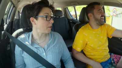 -[laughing] Yeah.
-Seven women going, "Hi!" - Sue Perkins: Perfectly Legal
