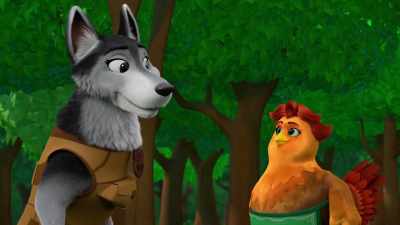 [laughs] And together we can
almost handle those three chickens. - The Chicken Squad