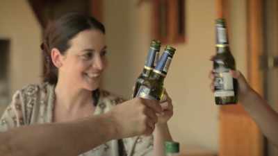 - (laughs) Babe, could
you get me glass? - Girl from Nowhere