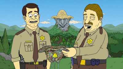 [ Laughs ]
[ Groans ] - Momma Named Me Sheriff