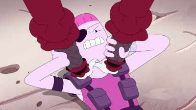 -[ Laughs ]
-[ Grunts ] - Adventure Time: Fionna & Cake
