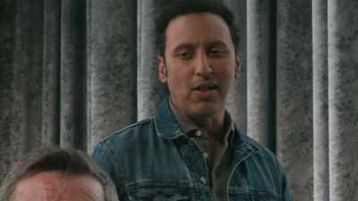[LAUGHS] He's going bald. - Evil