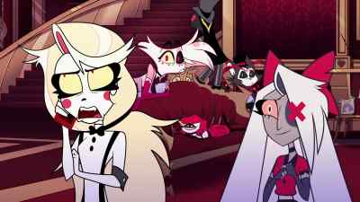 [laughs]
[jovial music] - Hazbin Hotel