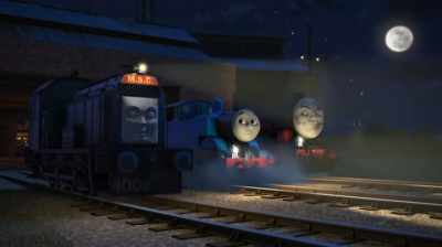 [laughs] Oh, quiet now,
little tank engine - Thomas & Friends: Journey Beyond Sodor