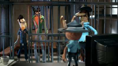 [laughs] Prove it! I'll bet you stink. - Buddy Thunderstruck