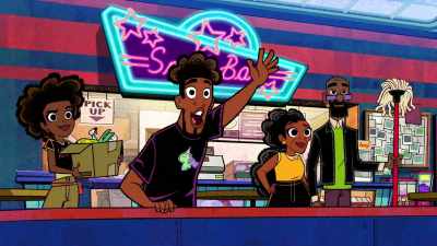 (laughs) Right behind you. - Marvel's Moon Girl and Devil Dinosaur