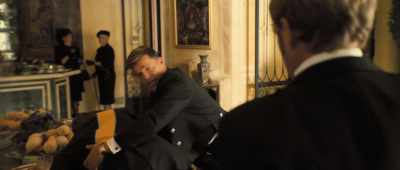 [laughs] There's my king. - Palm Royale
