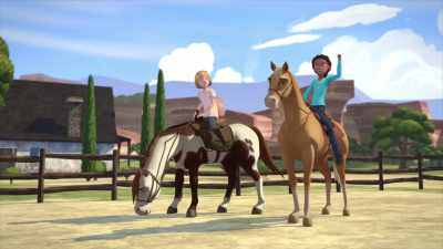-[laughs]
-Yeah, Lucky! - Spirit: Riding Free