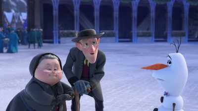 (LAUGHS) Yes.
And we wouldn't
want to intrude - Olaf's Frozen Adventure