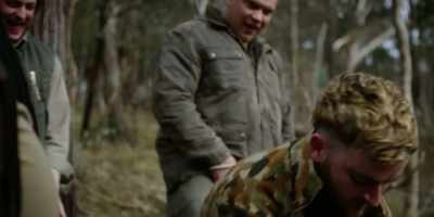 - (LAUGHTER)
- (DOG WHIMPERS) - Romper Stomper