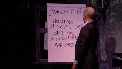 -[laughter]
-Have some respect for the monarchy. - Derren Brown: Miracle
