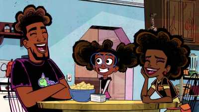 - (laughter)
- Oh, oh. What's so funny? - Marvel's Moon Girl and Devil Dinosaur