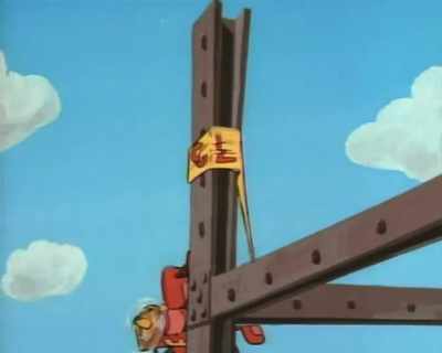 Launchpad, hand me
my climbing spats, will ya? - DuckTales
