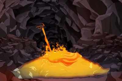 [lava bubbling] - The Magic School Bus Rides Again