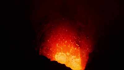 (LAVA WHOOSHES, CRASHES) - Welcome to Earth