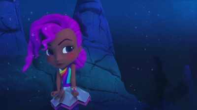 Lavender! Don't yell at him!
Now he's even more scared! - Rainbow Rangers