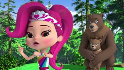 Lavender, our mission
is helping the bears, - Rainbow Rangers