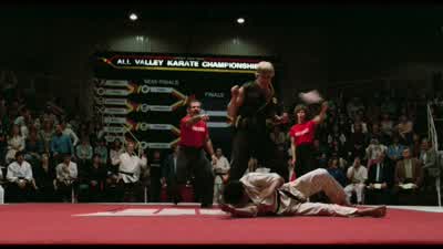 Lawrence, back at the line. - The Karate Kid