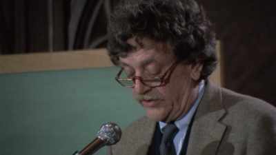 “Please transfer your love
and your benevolence - Kurt Vonnegut: Unstuck in Time