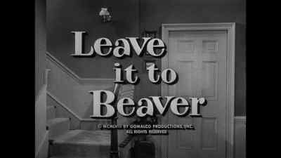 "Leave it to Beaver." - Leave It to Beaver
