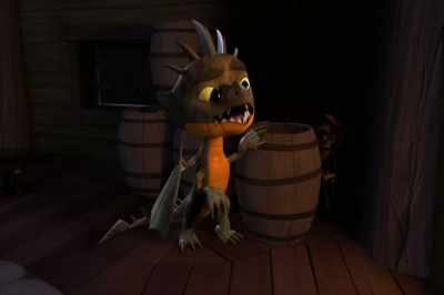 Leave it to Burple to have
his midnight snack before midnight. - Dragons: Rescue Riders