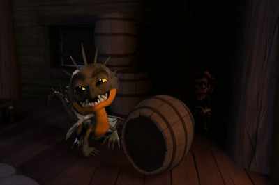 Leave it to Cutter
to have hidden backup snacks. - Dragons: Rescue Riders