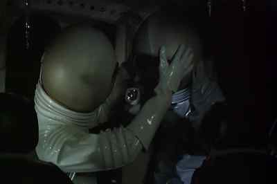 Leave the suit on. It's 200
degrees below zero in here. - Moon Zero Two