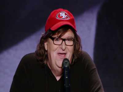 Leaven. What do you do
in school? Math? - Michael Moore in TrumpLand