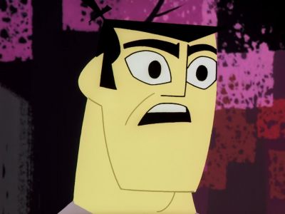 (LEAVES RUSTLING)
(GASPS) - Samurai Jack