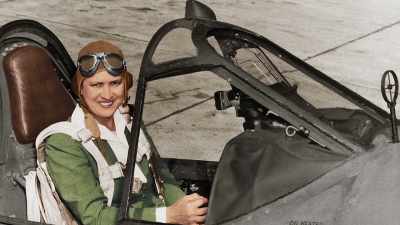 Led by top
aviator Jackie Cochran, - The Pacific War in Color