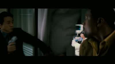 - Lee. - Where's security? - Rush Hour 3