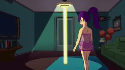 Leela, does your mother know you're using her pole? - Futurama