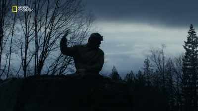 Lee's driver
puts the tank in reverse. - Hitler's Last Stand