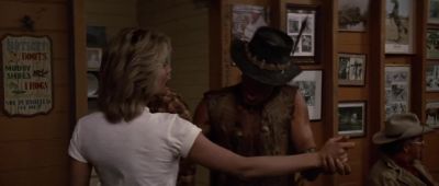 Legend has it a crocodile took half your leg off - Crocodile Dundee